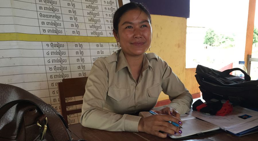 Newly elected Commune Chief in Kratie