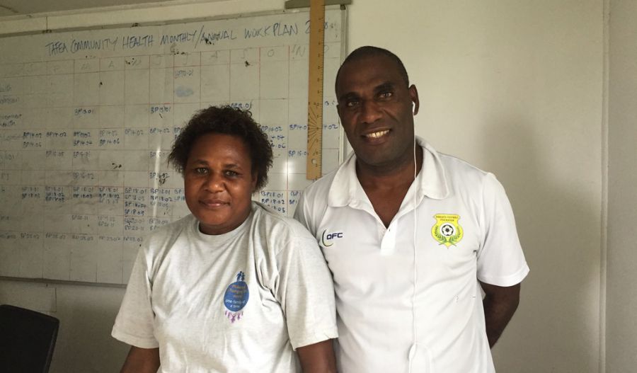 The management team at Lenekal Hospital, TAFEA Province, Vanuatu at the end of a rich consultation meeting.